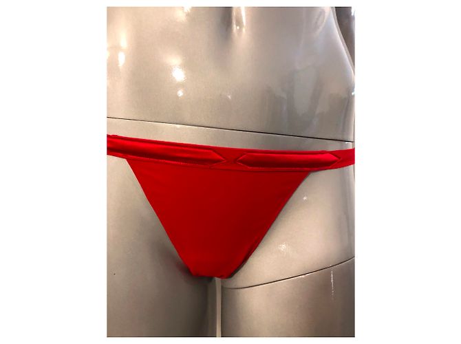 Autre Marque Set RC Rescentini in pizzo rosso Top e Tanga - vista 2