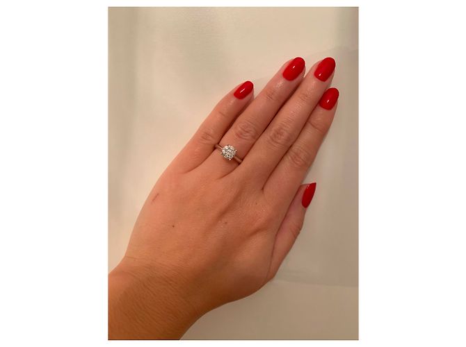 Autre Marque Marc Orian Solitärring Weißgold Multi Diamanten - Ansicht 2