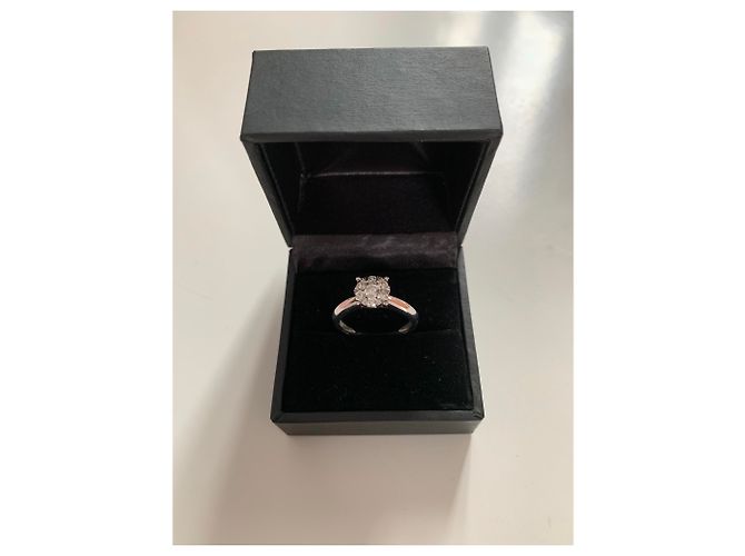 Autre Marque Marc Orian Solitärring Weißgold Multi Diamanten - Ansicht 8
