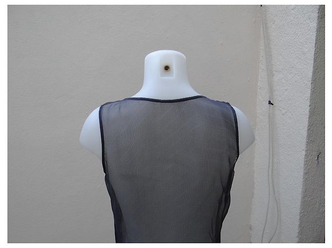 Giorgio Armani Top e Camicia in Seta Blu Navy - vista 10