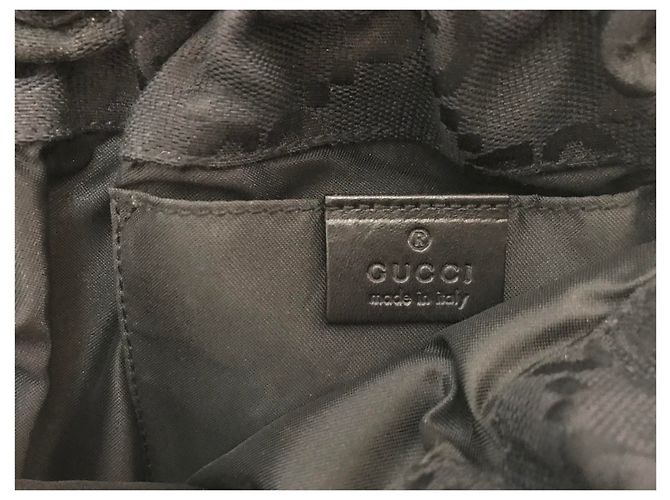 Borsa Gucci nera in tessuto Nero - vista 4