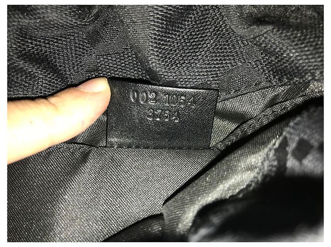 Borsa Gucci nera in tessuto Nero - vista 5