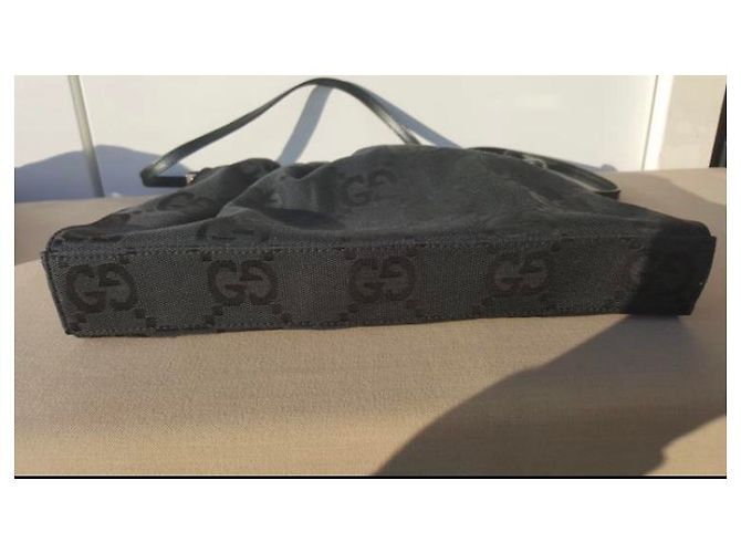 Borsa Gucci nera in tessuto Nero - vista 8