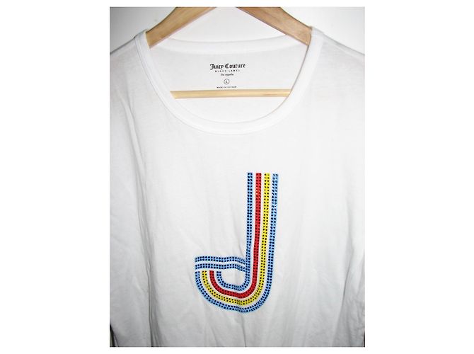 Juicy Couture T-shirt con logo (etichetta nera) Bianco Multicolore - vista 2