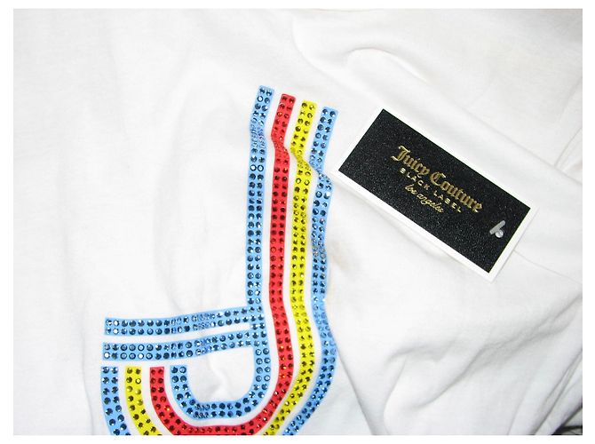 Juicy Couture T-shirt con logo (etichetta nera) Bianco Multicolore - vista 6