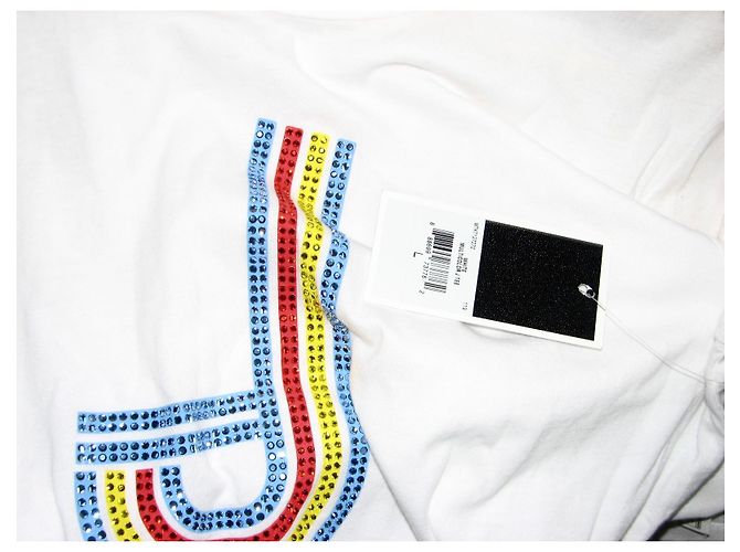 Juicy Couture T-shirt con logo (etichetta nera) Bianco Multicolore - vista 7