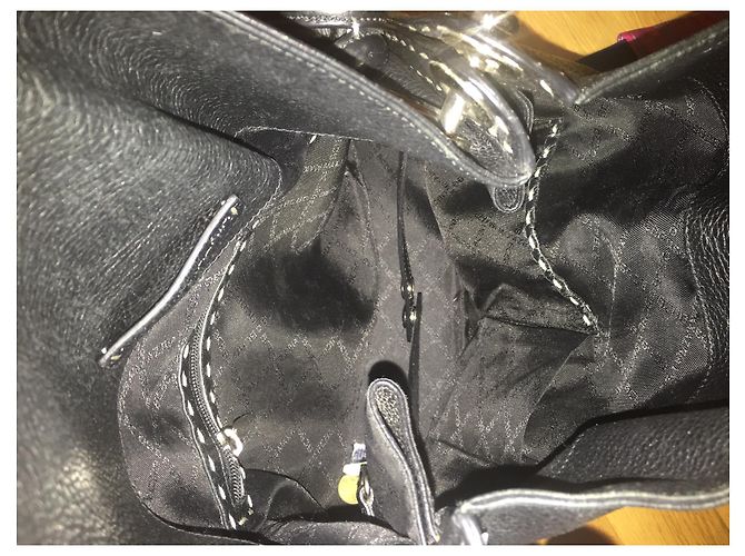 Borsa Bcbg Max Azria in pelle di agnello nera Nero - vista 6