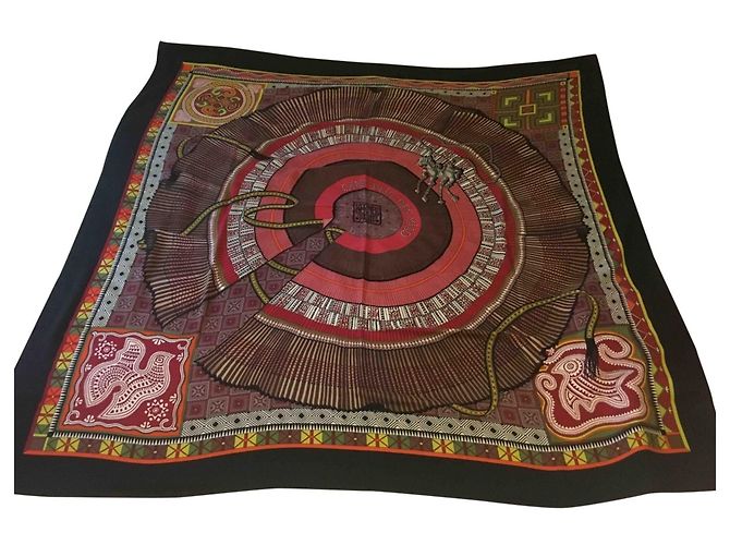 Hermès Kaschmirschal 140 x 140 cm Mehrfarben - Ansicht 2