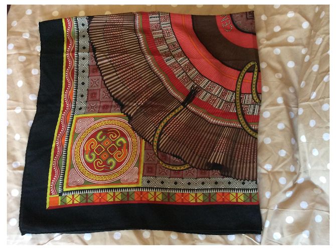 Hermès Kaschmirschal 140 x 140 cm Mehrfarben - Ansicht 3