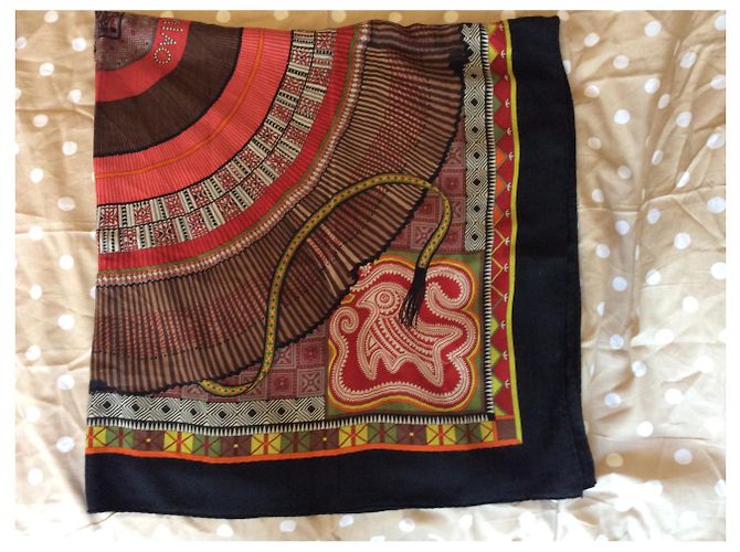 Hermès Kaschmirschal 140 x 140 cm Mehrfarben - Ansicht 4