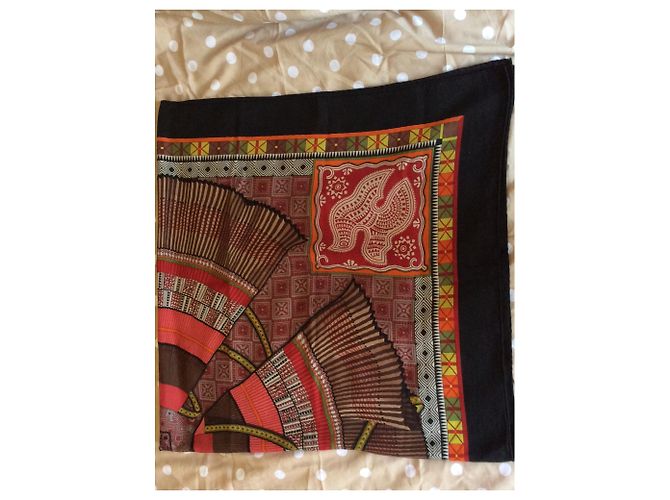 Hermès Kaschmirschal 140 x 140 cm Mehrfarben - Ansicht 6