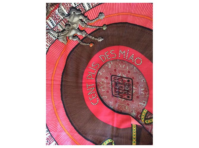 Hermès Kaschmirschal 140 x 140 cm Mehrfarben - Ansicht 7