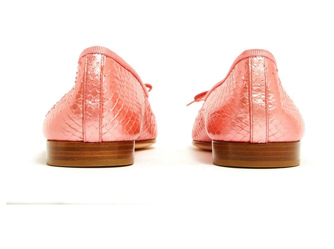 Chanel fr37.5 HIGH SEWING PINK PYTHON - view 4