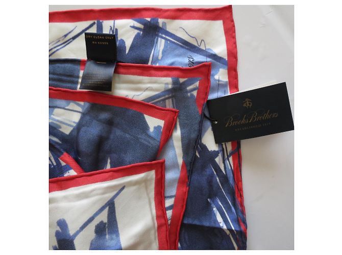 Brook Brothers Brooks Brothers: Beautiful Silk Square Multicolore - vista 12