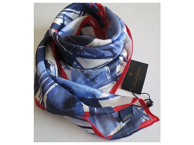 Brook Brothers Brooks Brothers: Beautiful Silk Square Multicolore - vista 13