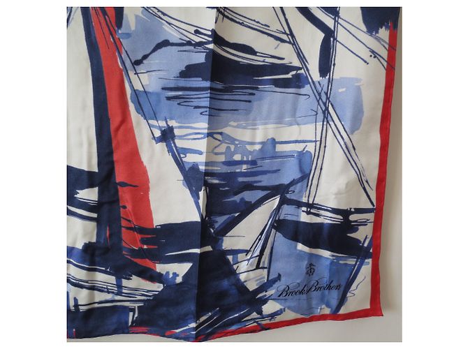 Brook Brothers Brooks Brothers: Beautiful Silk Square Multicolore - vista 3