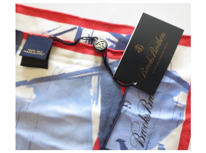 Brook Brothers Brooks Brothers: Beautiful Silk Square Multicolore - vista 9