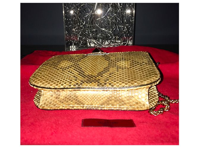 Valentino Garavani Corpo in oro croce Python in edizione limitata Rockstud D'oro Bronzo - vista 3