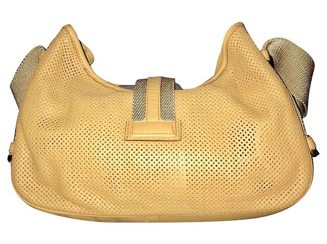 Gucci Jackie Borsa a tracolla in pelle traforata Beige - vista 2