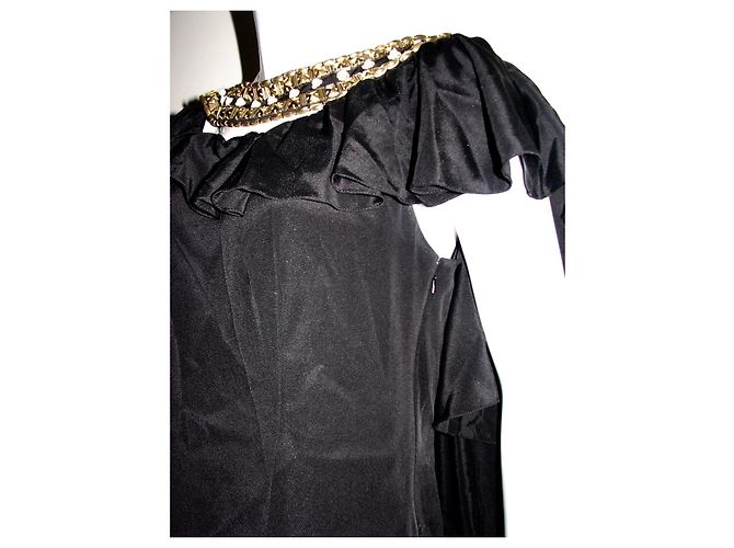 Temperley London Verziertes Seidenkleid Schwarz Golden - Ansicht 7