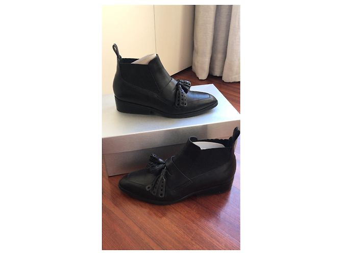 Stivaletti Robert Clergerie Xoda in pelle nera Nero - vista 3