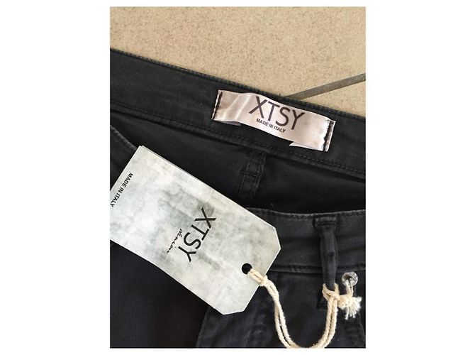 Autre Marque Jeans in cotone nero XS - vista 5