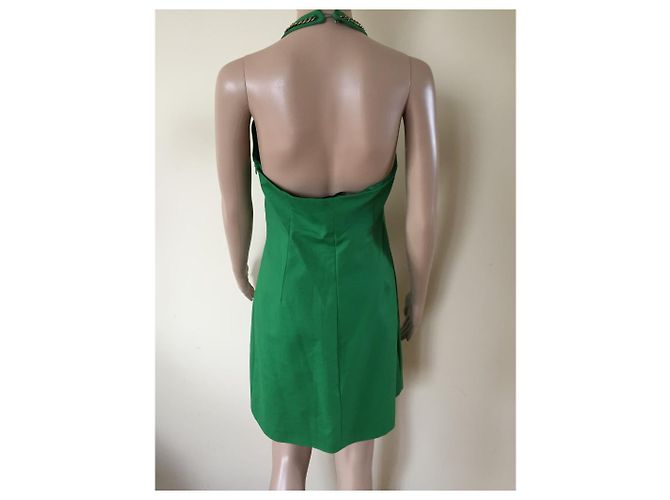 Vestido Zara de algodón verde - vista 3