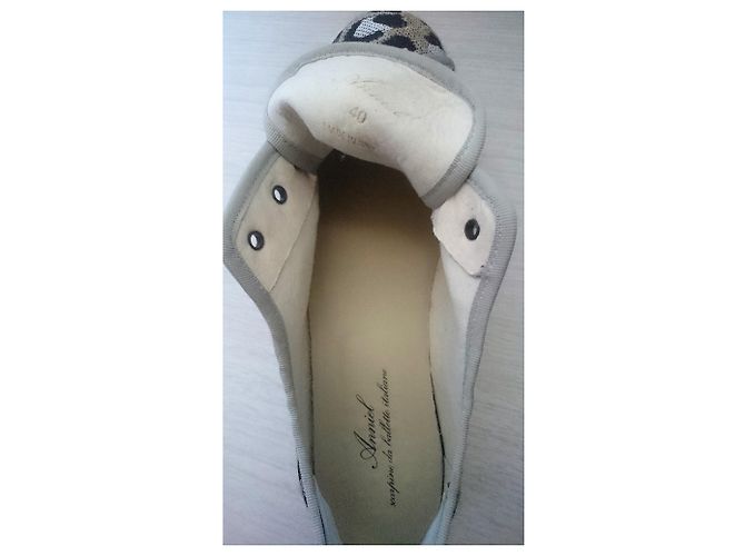 Sneakers piattaforma ANNIEL Beige Crudo Stampa leopardo Taupe - vista 4