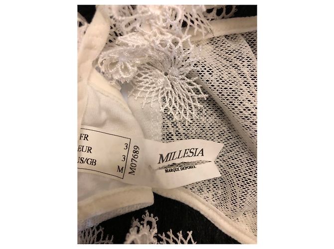 Autre Marque Milesia Set Weiß Spitze BH 85C und String - Ansicht 5