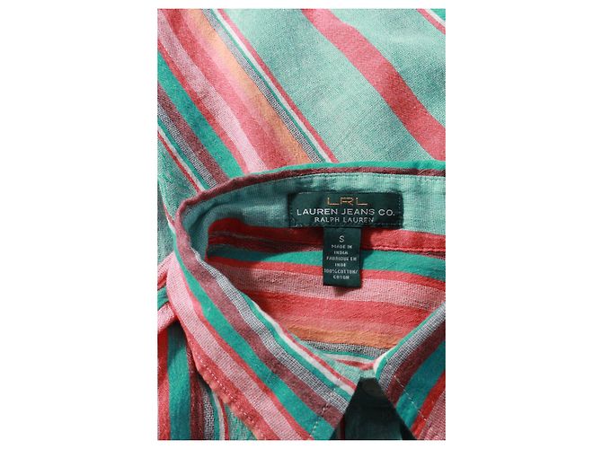Camicia in cotone a righe Ralph Lauren Lauren Jeans Multicolore - vista 3