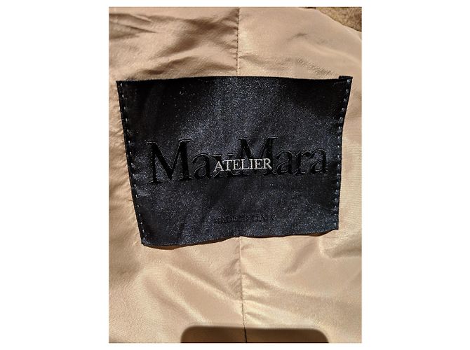 Abrigo Max Mara Atelier Cognac de Cachemira y Lana Coñac - vista 3
