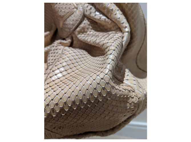 Borsa Tod's in pitone beige - vista 3