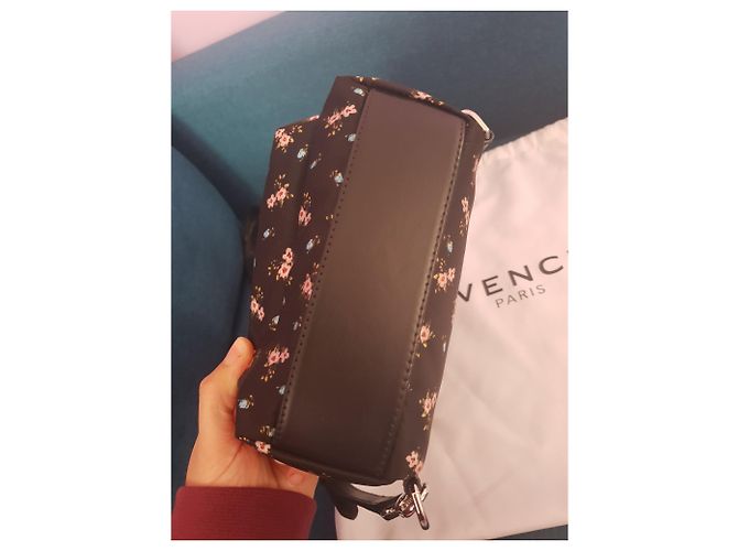 Givenchy Floral Canvas Backpack Black - view 4