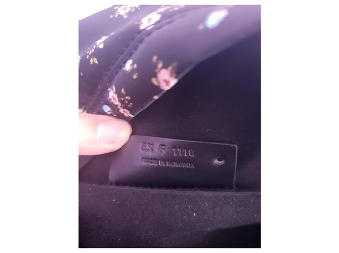 Givenchy Floral Canvas Backpack Black - view 6
