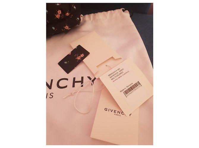 Givenchy Floral Canvas Backpack Black - view 8
