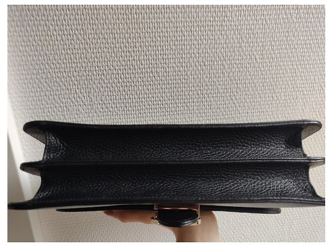 Borsa Gucci Interlocking in pelle di agnello nera Nero - vista 7