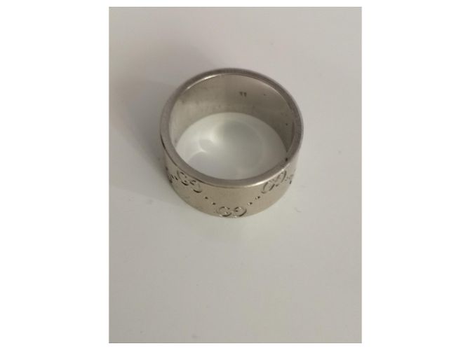 Gucci Icon Collection Weißgoldring Größe 11 Silber - Ansicht 3