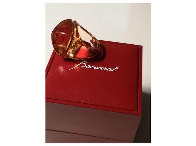 Anello Baccarat in cristallo arancio e oro Arancione - vista 2