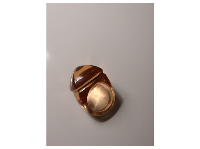 Anello Baccarat in cristallo arancio e oro Arancione - vista 5