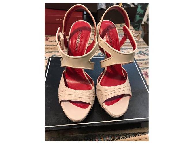 Sandali Cesare Paciotti Beige - vista 3