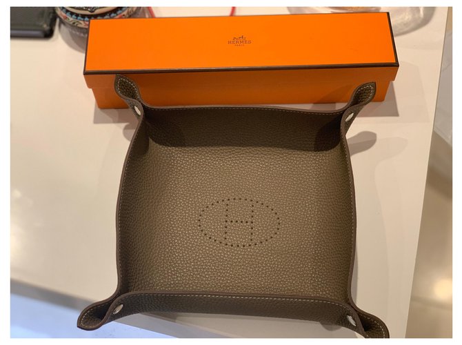 Hermès Mises et Relances cambia vassoio Marrone - vista 2
