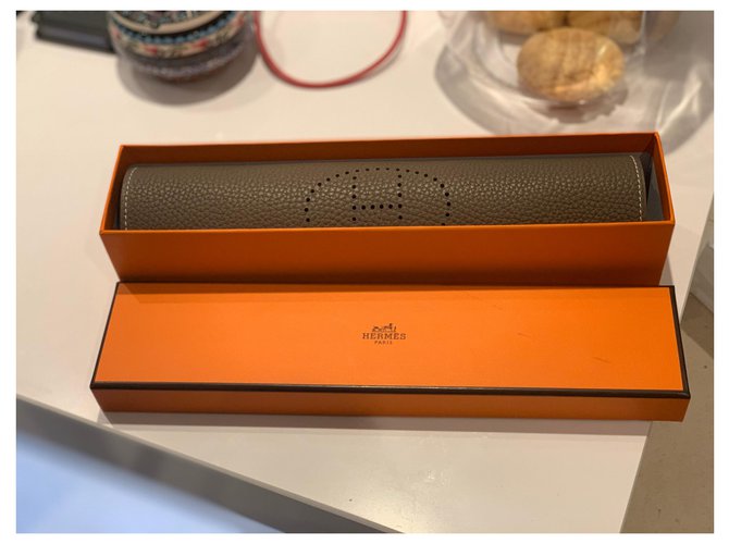 Hermès Mises et Relances cambia vassoio Marrone - vista 3