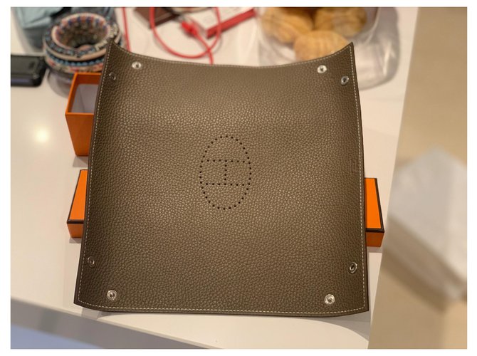Hermès Mises et Relances cambia vassoio Marrone - vista 5