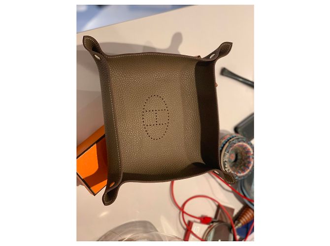 Hermès Mises et Relances cambia vassoio Marrone - vista 6