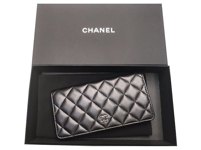 CHANEL CLASSIC LAMB CLASSIC LEDERPORTFOLIO .NEU !! NIE !!! Schwarz - Ansicht 2