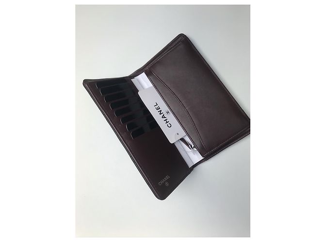 CHANEL CLASSIC LAMB CLASSIC LEDERPORTFOLIO .NEU !! NIE !!! Schwarz - Ansicht 3