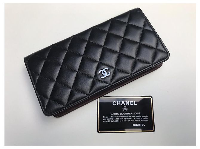 CHANEL CLASSIC LAMB CLASSIC LEDERPORTFOLIO .NEU !! NIE !!! Schwarz - Ansicht 9