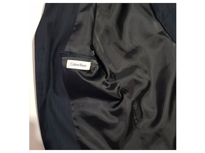 Blazer Calvin Klein blu scuro a righe Blu navy - vista 3