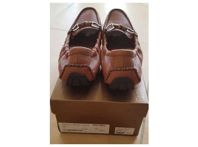Mocassini Gucci Cognac in pelle - vista 3