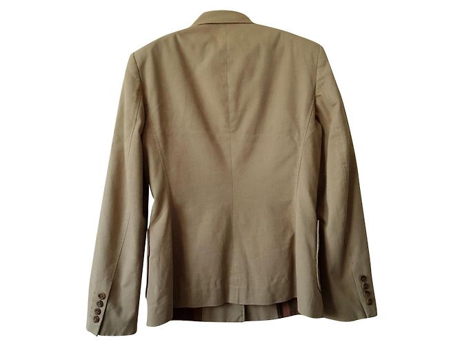 Autre Marque Blazer St. Emile beige de algodón y elastano - vista 2